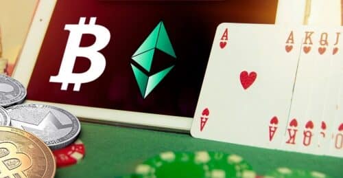 What are the types of online crypto in-play gaming