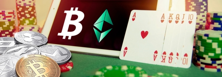What are the types of online crypto in-play gaming